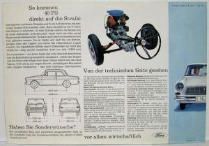 1963 Ford The New Taunus 12M Sales Folder - German Text