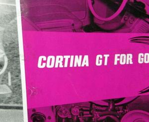 1963 Ford Cortina GT Sales Folder 0-60 14+