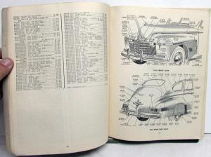 1948 Oldsmobile Body Parts List Book Dynamic 60 70 Futuramic Eight Original