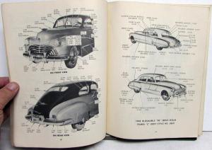 1948 Oldsmobile Body Parts List Book Dynamic 60 70 Futuramic Eight Original