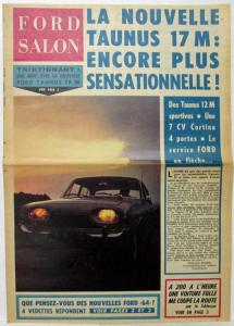 1964 Ford Salon Newspaper Advertisement German & English Models - French Text