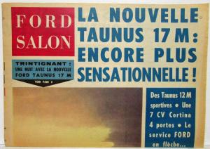 1964 Ford Salon Newspaper Advertisement German & English Models - French Text