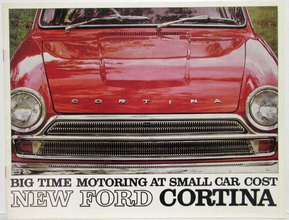 1966 Ford Cortina Big Time Motoring Sales Brochure includes GT - Australian Mkt