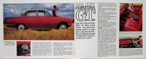 1966 Ford Cortina Big Time Motoring Sales Brochure includes GT - Australian Mkt
