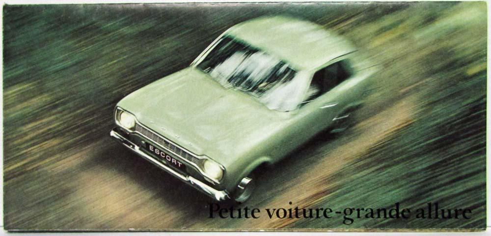 1968 Ford Escort Spec Folder - French Text - Swiss Mkt