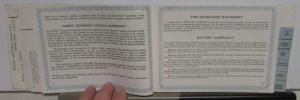 1965 Mercury Monterey Monclair Marauder ORIGINAL Owners Manual Care & Op