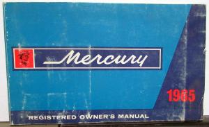1965 Mercury Monterey Monclair Marauder ORIGINAL Owners Manual Care & Op