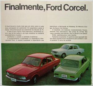 1969 Ford Corcel Small Sales Folder - Portuguese Text - Brazilian Market