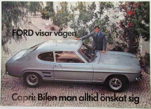 1969 Ford Capri Sales Brochure - Swedish Text