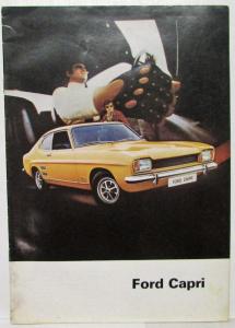 1971 Ford Capri Sales Brochure - French Text