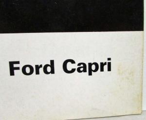 1971 Ford Capri Sales Brochure - French Text