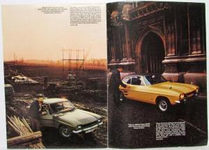 1971 Ford Capri Sales Brochure with Spec and Comparison Sheet - UK Market