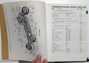 1954 Oldsmobile Dealer Chassis Parts Book Catalog Super 88 98 Holiday Coupe