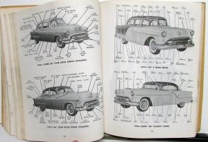 1954 Oldsmobile Dealer Chassis Parts Book Catalog Super 88 98 Holiday Coupe