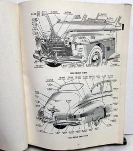 1951 Oldsmobile Dealer Body Parts Book Catalog Super 88 98 Holiday Coupe