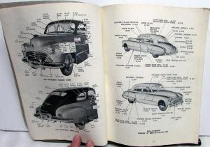 1951 Oldsmobile Dealer Body Parts Book Catalog Super 88 98 Holiday Coupe