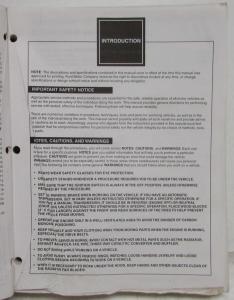 2003 Ford Excursion F-250 350 450 550 Super Duty Service Manual Vol 1 Only