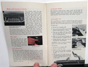1952 Lincoln Cosmopolitan Capri ORIGINAL Owners Manual