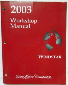 2003 Ford Windstar Van Service Shop Repair Manual