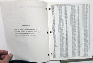 1974 Chevrolet Truck Dealer Vendor Part Numbers Conversion Book to GM Orig CK