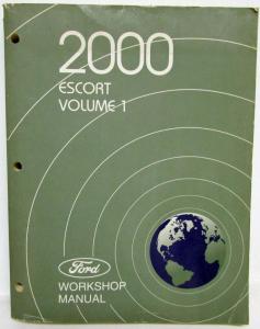 2000 Ford Escort Service Workshop Service Repair Manual Set Vol 1 & 2 Original