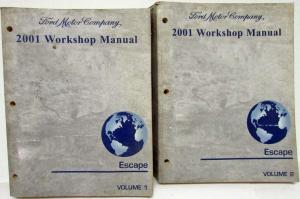 2001 Ford Escape Service Shop Repair Manual Set Vol 1 & 2