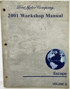 2001 Ford Escape Service Shop Repair Manual Set Vol 1 & 2