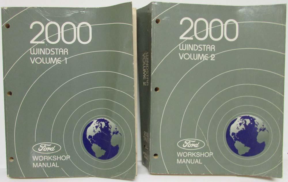 2000 Ford Windstar Van Service Shop Repair Manual Set Vol 1 & 2