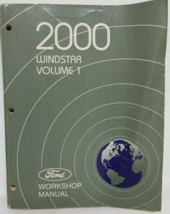 2000 Ford Windstar Van Service Shop Repair Manual Set Vol 1 & 2