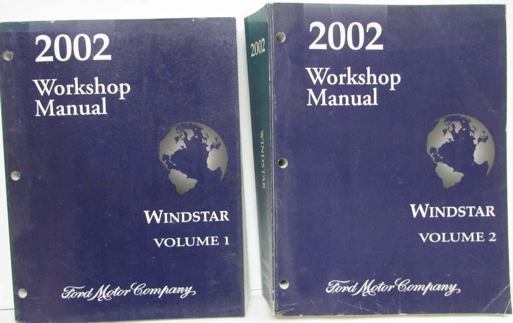 2002 Ford Windstar Van Service Shop Repair Manual Set Vol 1 & 2