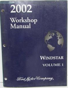 2002 Ford Windstar Van Service Shop Repair Manual Set Vol 1 & 2