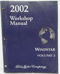 2002 Ford Windstar Van Service Shop Repair Manual Set Vol 1 & 2