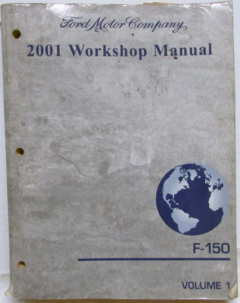 2001 Ford F-150 Pickup Truck Service Shop Repair Manual Set Vol 1 Only