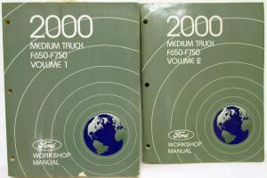 2000 Ford F-650 750 Medium Truck Service Shop Repair Manual Set Vol 1 & 2