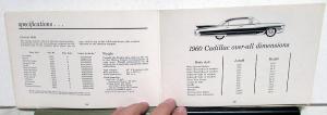 1960 Cadillac Owners Manual Original Series 62 Sixty-Special Fleetwood DeVille