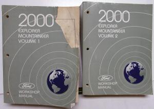 2000 Ford Explorer & Mercury Mountaineer Service Shop Repair Manual Set Vol 1&2