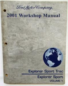 2001 Ford Explorer Sport Trac Service Shop Repair Manual Set Vol 1 & 2