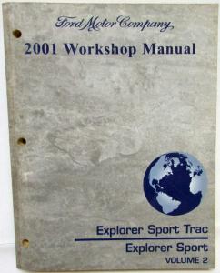 2001 Ford Explorer Sport Trac Service Shop Repair Manual Set Vol 1 & 2