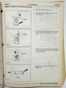 2001 Ford Explorer Sport Trac Service Shop Repair Manual Set Vol 1 & 2
