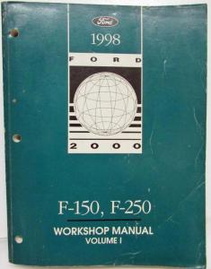 1998 Ford F-150 F-250 Pickup Truck Service Shop Repair Manual Set Vol 1 & 2