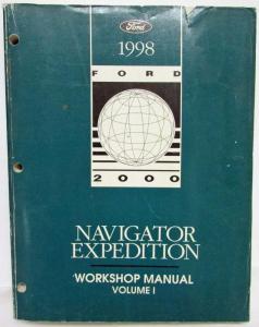 1998 Ford Expedition Lincoln Navigator Service Shop Repair Manual Set Vol 1 & 2