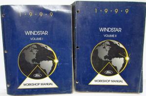 1999 Ford Windstar Van Service Shop Repair Manual Set Vol 1 & 2