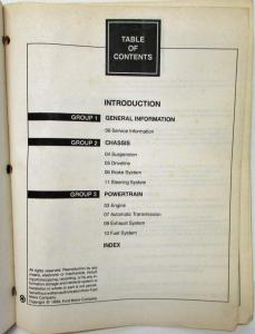 1999 Ford Windstar Van Service Shop Repair Manual Set Vol 1 & 2