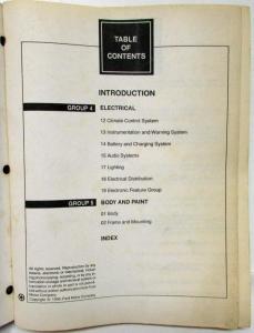1999 Ford Windstar Van Service Shop Repair Manual Set Vol 1 & 2