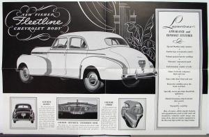 1941 Chevrolet Fleetline Body by Fisher Sales Folder Original