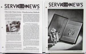 1934 Chevrolet Service News Bulletins Complete Set Vol 8 With 12 Issues Reprint