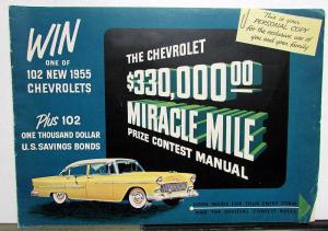 1955 Chevrolet Belair 210 150 Sales Brochure Mailer Prize Contest Win A Car Orig