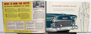 1955 Chevrolet Belair 210 150 Sales Brochure Mailer Prize Contest Win A Car Orig