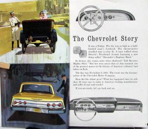 1962 Chevrolet Story From 1912 To 1922 Promotional Sales Brochure Original