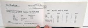 1957 Cadillac Owners Manual Original Series 62 Sixty-Special Fleetwood Eldorado